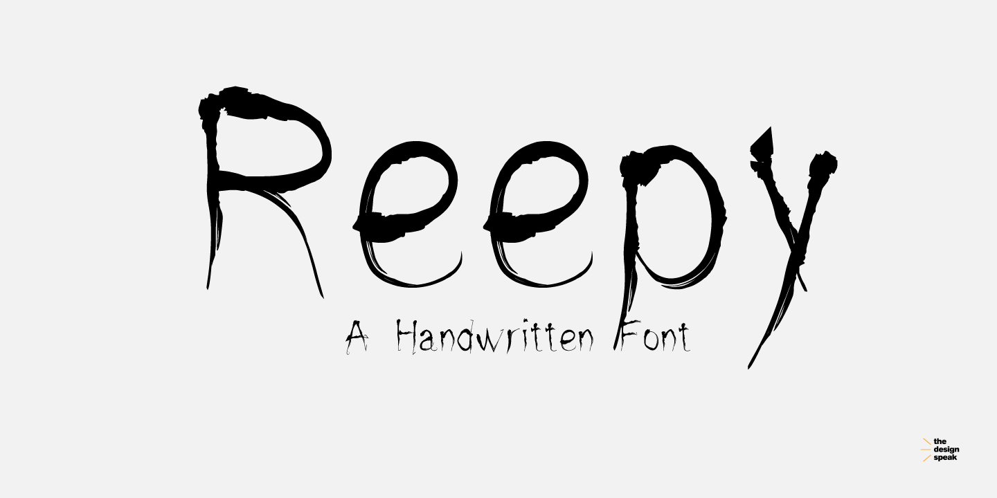 Пример шрифта Reepy #1